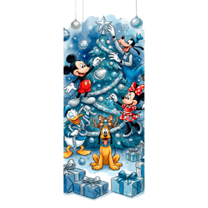 CAPA PAINEL PORTA NATAL MICKEY| TECIDO PREMIUM  | VÁRIOS MODELOS - 85cm x 2.10M