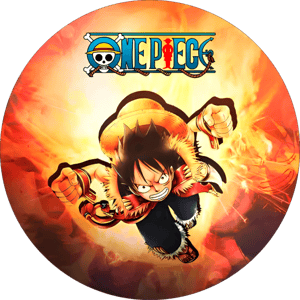 CAPA PAINEL REDONDO ANIME ONE PIECE | TECIDO PREMIUM  | VÁRIOS MODELOS - 1.50X1.50M E 50X50CM