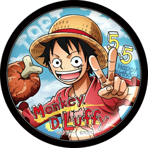 CAPA PAINEL REDONDO ANIME ONE PIECE | TECIDO PREMIUM  | VÁRIOS MODELOS - 1.50X1.50M E 50X50CM