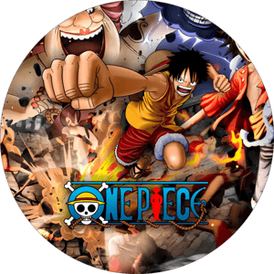 CAPA PAINEL REDONDO ANIME ONE PIECE | TECIDO PREMIUM  | VÁRIOS MODELOS - 1.50X1.50M E 50X50CM