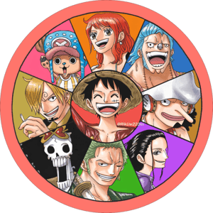 CAPA PAINEL REDONDO ANIME ONE PIECE | TECIDO PREMIUM  | VÁRIOS MODELOS - 1.50X1.50M E 50X50CM