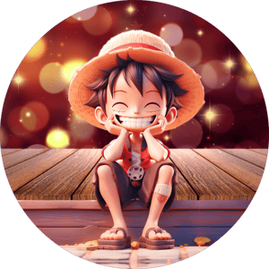 CAPA PAINEL REDONDO ANIME ONE PIECE | TECIDO PREMIUM  | VÁRIOS MODELOS - 1.50X1.50M E 50X50CM