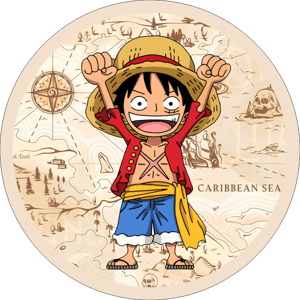 CAPA PAINEL REDONDO ANIME ONE PIECE | TECIDO PREMIUM  | VÁRIOS MODELOS - 1.50X1.50M E 50X50CM