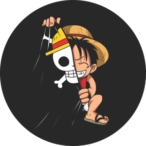 CAPA PAINEL REDONDO ANIME ONE PIECE | TECIDO PREMIUM  | VÁRIOS MODELOS - 1.50X1.50M E 50X50CM