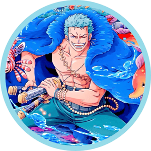 CAPA PAINEL REDONDO ANIME ONE PIECE | TECIDO PREMIUM  | VÁRIOS MODELOS - 1.50X1.50M E 50X50CM