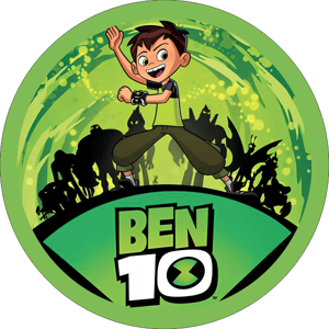 CAPA PAINEL REDONDO BEN 10 | TECIDO PREMIUM  | VÁRIOS MODELOS - 1.50X1.50M E 50X50CM