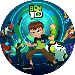 CAPA PAINEL REDONDO BEN 10 | TECIDO PREMIUM  | VÁRIOS MODELOS - 1.50X1.50M E 50X50CM