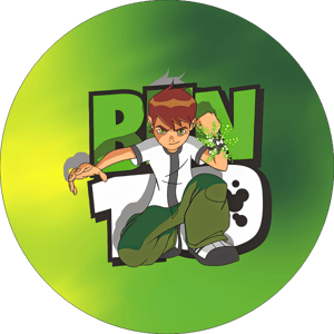 CAPA PAINEL REDONDO BEN 10 | TECIDO PREMIUM  | VÁRIOS MODELOS - 1.50X1.50M E 50X50CM