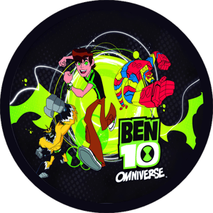 CAPA PAINEL REDONDO BEN 10 | TECIDO PREMIUM  | VÁRIOS MODELOS - 1.50X1.50M E 50X50CM