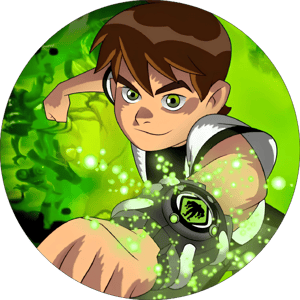 CAPA PAINEL REDONDO BEN 10 | TECIDO PREMIUM  | VÁRIOS MODELOS - 1.50X1.50M E 50X50CM