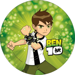 CAPA PAINEL REDONDO BEN 10 | TECIDO PREMIUM  | VÁRIOS MODELOS - 1.50X1.50M E 50X50CM