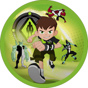 CAPA PAINEL REDONDO BEN 10 | TECIDO PREMIUM  | VÁRIOS MODELOS - 1.50X1.50M E 50X50CM