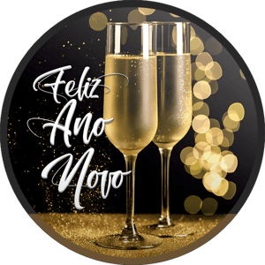 CAPA PAINEL REDONDO ANO NOVO| TECIDO PREMIUM  | VÁRIOS MODELOS - 1.50X1.50M E 50X50CM