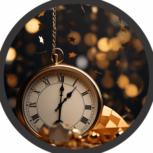 CAPA PAINEL REDONDO ANO NOVO| TECIDO PREMIUM  | VÁRIOS MODELOS - 1.50X1.50M E 50X50CM