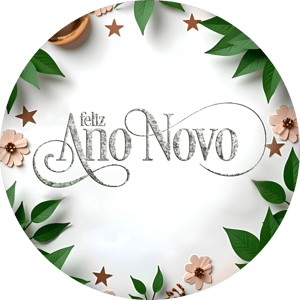 CAPA PAINEL REDONDO ANO NOVO| TECIDO PREMIUM  | VÁRIOS MODELOS - 1.50X1.50M E 50X50CM