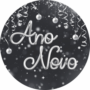 CAPA PAINEL REDONDO ANO NOVO| TECIDO PREMIUM  | VÁRIOS MODELOS - 1.50X1.50M E 50X50CM