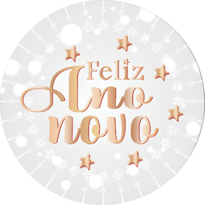 CAPA PAINEL REDONDO ANO NOVO| TECIDO PREMIUM  | VÁRIOS MODELOS - 1.50X1.50M E 50X50CM