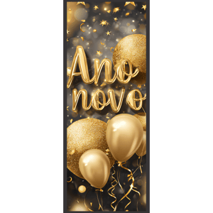 CAPA PAINEL PORTA ANO NOVO| TECIDO PREMIUM  | VÁRIOS MODELOS - 85cm x 2.10M