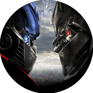 CAPA PAINEL REDONDO TRANSFORMERS | TECIDO PREMIUM  | VÁRIOS MODELOS - 1.50X1.50M E 50X50CM