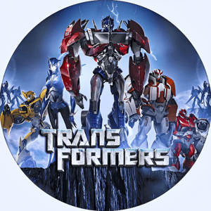 CAPA PAINEL REDONDO TRANSFORMERS | TECIDO PREMIUM  | VÁRIOS MODELOS - 1.50X1.50M E 50X50CM