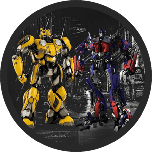 CAPA PAINEL REDONDO TRANSFORMERS | TECIDO PREMIUM  | VÁRIOS MODELOS - 1.50X1.50M E 50X50CM