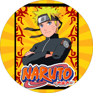 CAPA PAINEL REDONDO ANIME NARUTO| TECIDO PREMIUM  | VÁRIOS MODELOS - 1.50X1.50M E 50X50CM