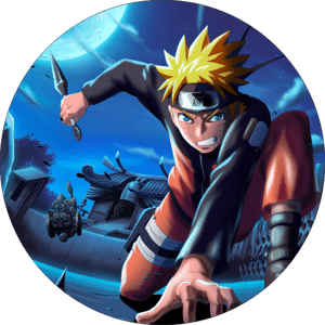 CAPA PAINEL REDONDO ANIME NARUTO| TECIDO PREMIUM  | VÁRIOS MODELOS - 1.50X1.50M E 50X50CM