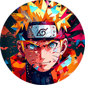 CAPA PAINEL REDONDO ANIME NARUTO| TECIDO PREMIUM  | VÁRIOS MODELOS - 1.50X1.50M E 50X50CM