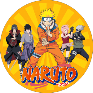 CAPA PAINEL REDONDO ANIME NARUTO| TECIDO PREMIUM  | VÁRIOS MODELOS - 1.50X1.50M E 50X50CM