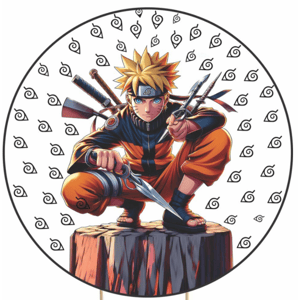 CAPA PAINEL REDONDO ANIME NARUTO| TECIDO PREMIUM  | VÁRIOS MODELOS - 1.50X1.50M E 50X50CM