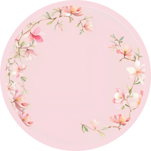 CAPA PAINEL REDONDO FLORAL| TECIDO PREMIUM  | VÁRIOS MODELOS - 1.50X1.50M E 50X50CM