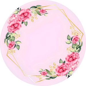 CAPA PAINEL REDONDO FLORAL| TECIDO PREMIUM  | VÁRIOS MODELOS - 1.50X1.50M E 50X50CM