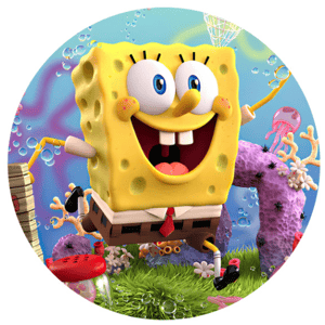 CAPA PAINEL REDONDO BOB ESPONJA | TECIDO PREMIUM  | VÁRIOS MODELOS - 1.50X1.50M E 50X50CM