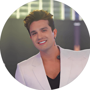 CAPA PAINEL REDONDO LUAN SANTANA | TECIDO PREMIUM  | VÁRIOS MODELOS - 1.50X1.50M E 50X50CM