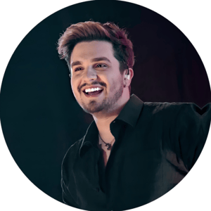 CAPA PAINEL REDONDO LUAN SANTANA | TECIDO PREMIUM  | VÁRIOS MODELOS - 1.50X1.50M E 50X50CM