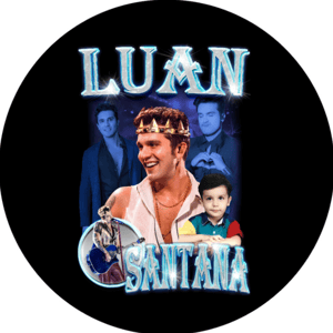 CAPA PAINEL REDONDO LUAN SANTANA | TECIDO PREMIUM  | VÁRIOS MODELOS - 1.50X1.50M E 50X50CM