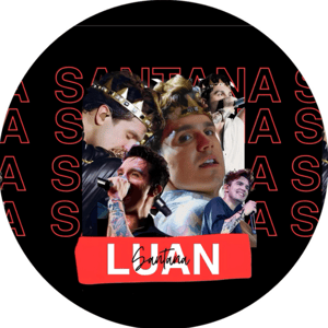 CAPA PAINEL REDONDO LUAN SANTANA | TECIDO PREMIUM  | VÁRIOS MODELOS - 1.50X1.50M E 50X50CM