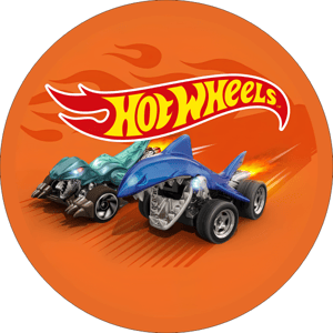 CAPA PAINEL REDONDO HOT WHEELS| TECIDO PREMIUM  | VÁRIOS MODELOS - 1.50X1.50M E 50X50CM