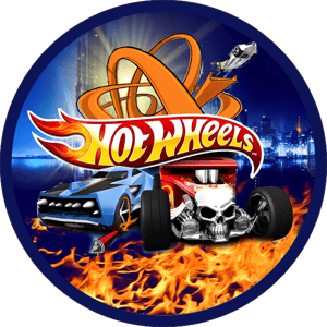 CAPA PAINEL REDONDO HOT WHEELS| TECIDO PREMIUM  | VÁRIOS MODELOS - 1.50X1.50M E 50X50CM