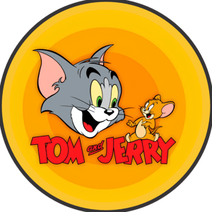 CAPA PAINEL REDONDO TOM E JERRY | TECIDO PREMIUM  | VÁRIOS MODELOS - 1.50X1.50M E 50X50CM