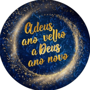 CAPA PAINEL REDONDO ANO NOVO| TECIDO PREMIUM  | VÁRIOS MODELOS - 1.50X1.50M E 50X50CM