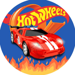 CAPA PAINEL REDONDO HOT WHEELS| TECIDO PREMIUM  | VÁRIOS MODELOS - 1.50X1.50M E 50X50CM