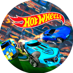 CAPA PAINEL REDONDO HOT WHEELS| TECIDO PREMIUM  | VÁRIOS MODELOS - 1.50X1.50M E 50X50CM