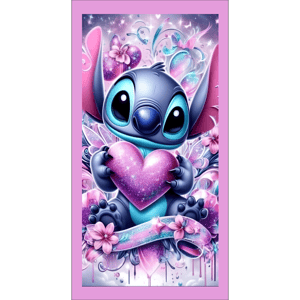 CAPA FUNDO ROMANO LILO E  STITCH  | TECIDO PREMIUM  | VÁRIOS MODELOS. - 1X2M