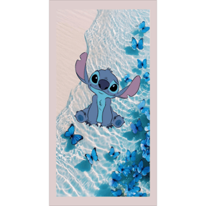 CAPA FUNDO ROMANO LILO E  STITCH  | TECIDO PREMIUM  | VÁRIOS MODELOS. - 1X2M