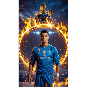 CAPA FUNDO ROMANO CRISTIANO RONALDO CR7 | TECIDO PREMIUM  | VÁRIOS MODELOS. - 1X2M