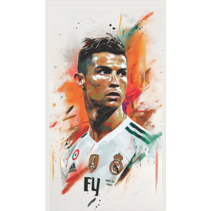 CAPA FUNDO ROMANO CRISTIANO RONALDO CR7 | TECIDO PREMIUM  | VÁRIOS MODELOS. - 1X2M
