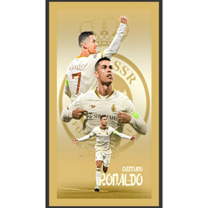 CAPA FUNDO ROMANO CRISTIANO RONALDO CR7 | TECIDO PREMIUM  | VÁRIOS MODELOS. - 1X2M