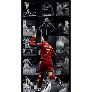 CAPA FUNDO ROMANO CRISTIANO RONALDO CR7 | TECIDO PREMIUM  | VÁRIOS MODELOS. - 1X2M