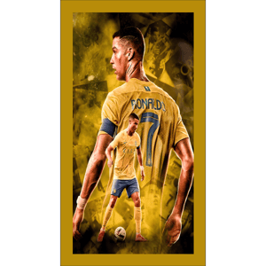 CAPA FUNDO ROMANO CRISTIANO RONALDO CR7 | TECIDO PREMIUM  | VÁRIOS MODELOS. - 1X2M